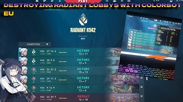 DESTROYING RADIANT LOBBY WITH BEST VALORANT COLORBOT 🏆