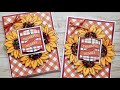 How to Make a Fall Sunflower Card | Mindless Crafting