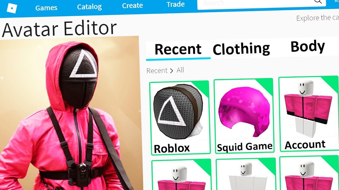 MAKING SQUID GAME GUARD a ROBLOX ACCOUNT