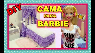 FAZER CAMA PARA BARBIE/CAMA DE PRINCESA P BONECA JENNIFER/BARBIE DOLL BED