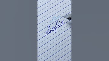 “Sofia” How to Write in Cursive | Cursive Writing | Signature | Cursive Handwriting | Cursive Letter