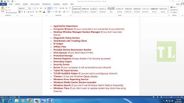 Windows 7 Services Configuration: Turn Off / Disable Background Services