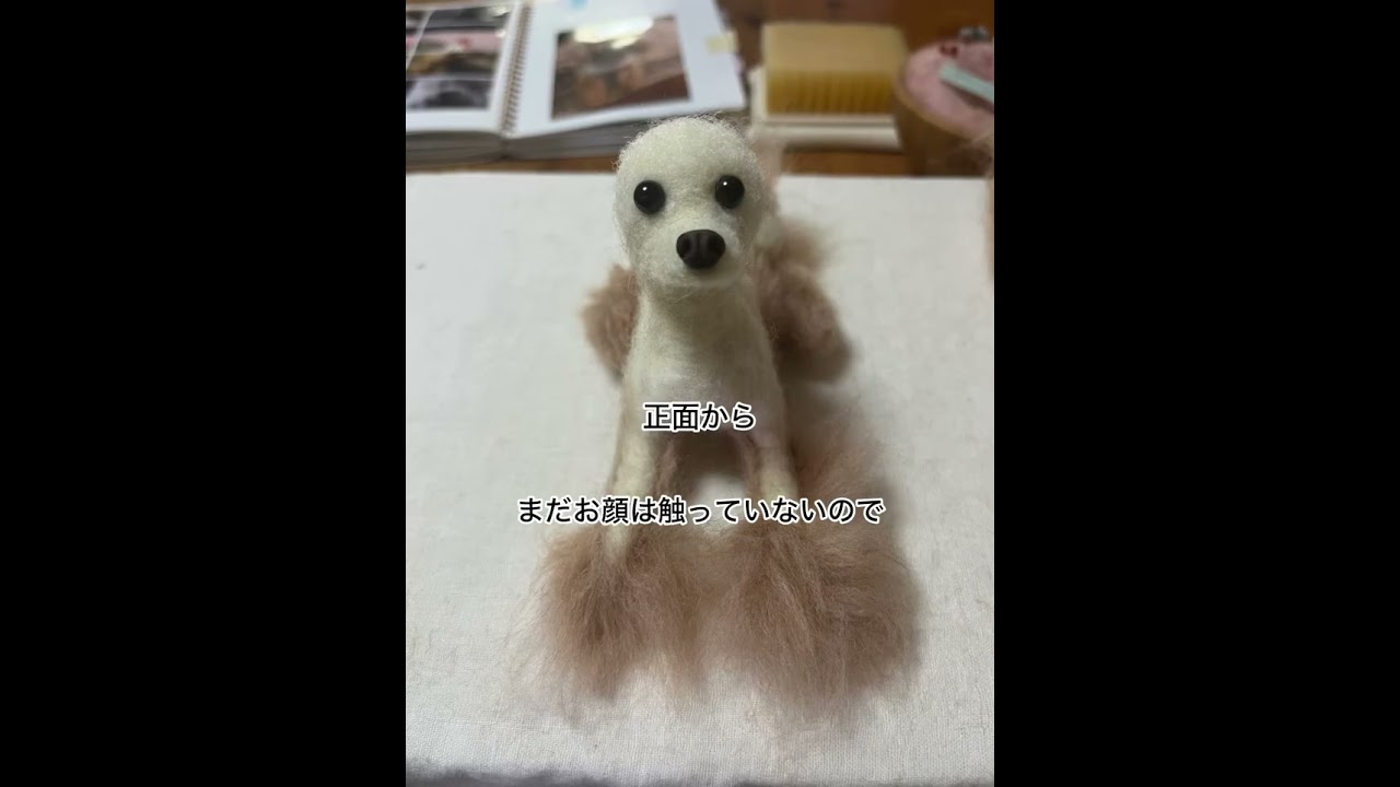 羊毛フェルトでトイプードルさんを作ってみた♡ - YouTube
