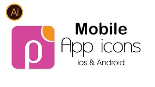 How to design and export mobile app icons || Adobe Illustrator || export assets screenshot 1
