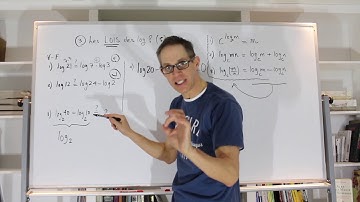 5- Fonctions exponentielles et logarithmiques: Les lois des log: 3- Le Log d