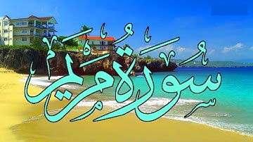 سورة مريم ، سورة مرئية ، تلاوة خاشعة تريح النفس للقارئ ياسر الزيلعي