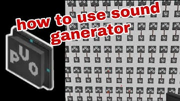 how to use sound generator in mini block craft || #kbcraft