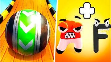 Sky Rolling Ball 3d | Alphabet Lore - All Level Gameplay Android,iOS - BIG UPDATE APK GAME NewLevels