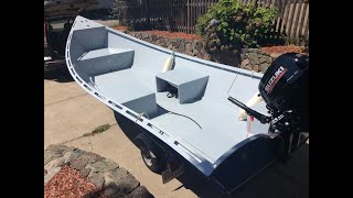 Building Plywood Epoxy Fiberglass Fishing Boat Skiff