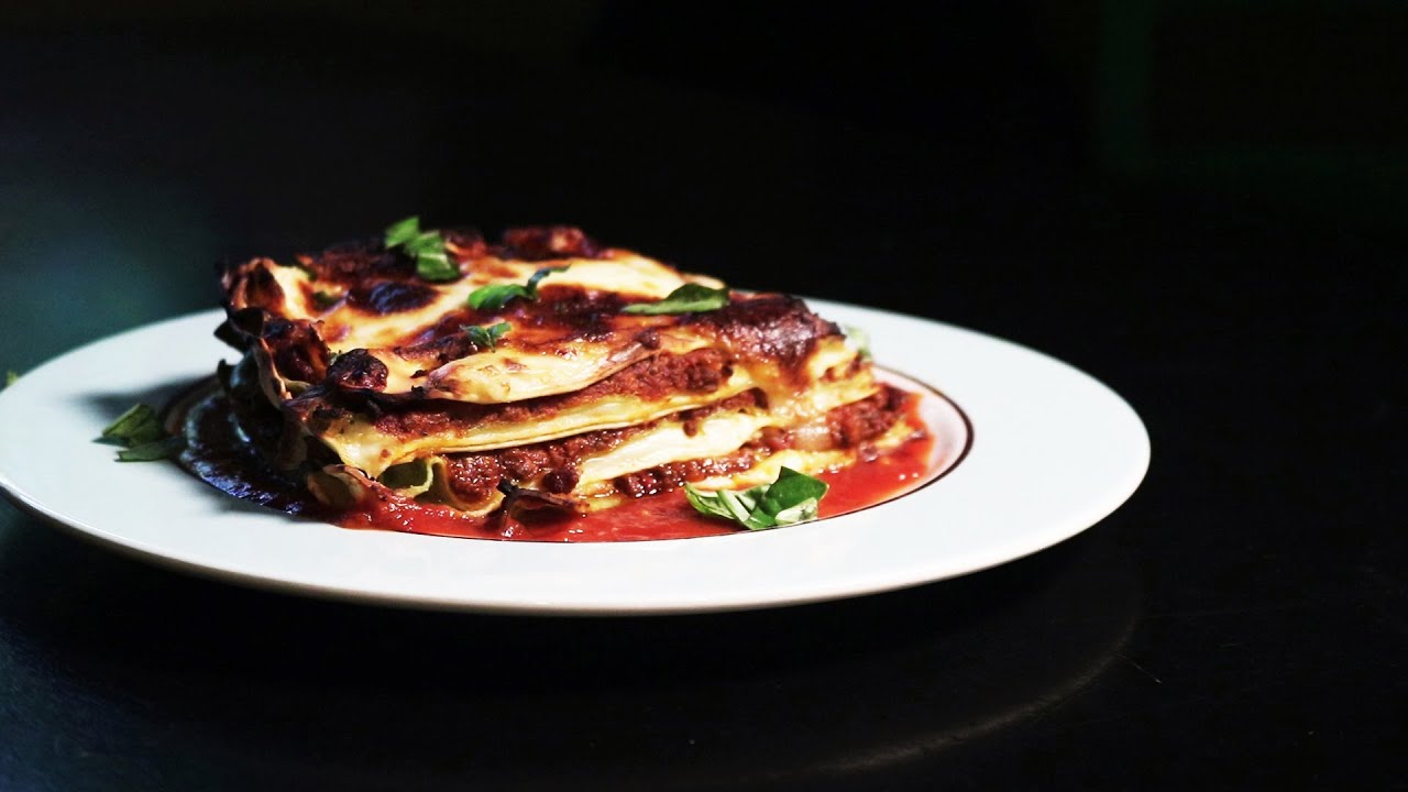 Lasagna with Fresh Pasta, Bolognese and Pecorino Cheese ...