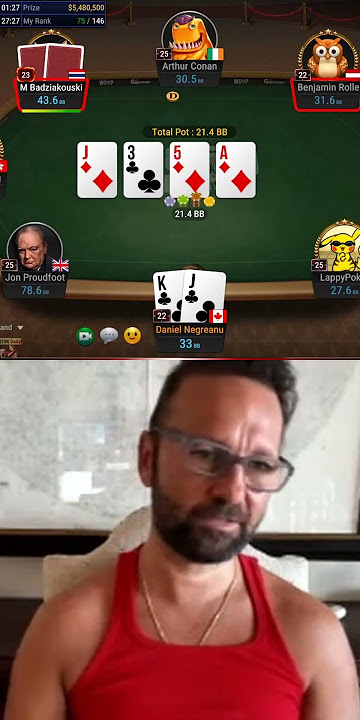 Daniel Negreanu in $5,470,800 Online Poker Tournament!