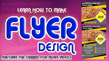 How to Make Flyer Design in CorelDraw x7 (Urdu/Hindi/English) | CorelDraw Tutorials