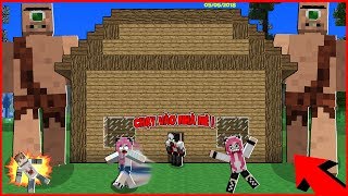 THỬ THÁCH TROLL MỀU VÀ CHỊ PANDA BẰNG NGƯỜI KHỔNG LỒ*CÁCH TRIỆU HỒI NGƯỜI KHỔNG LỒ TRONG MINECRAFT