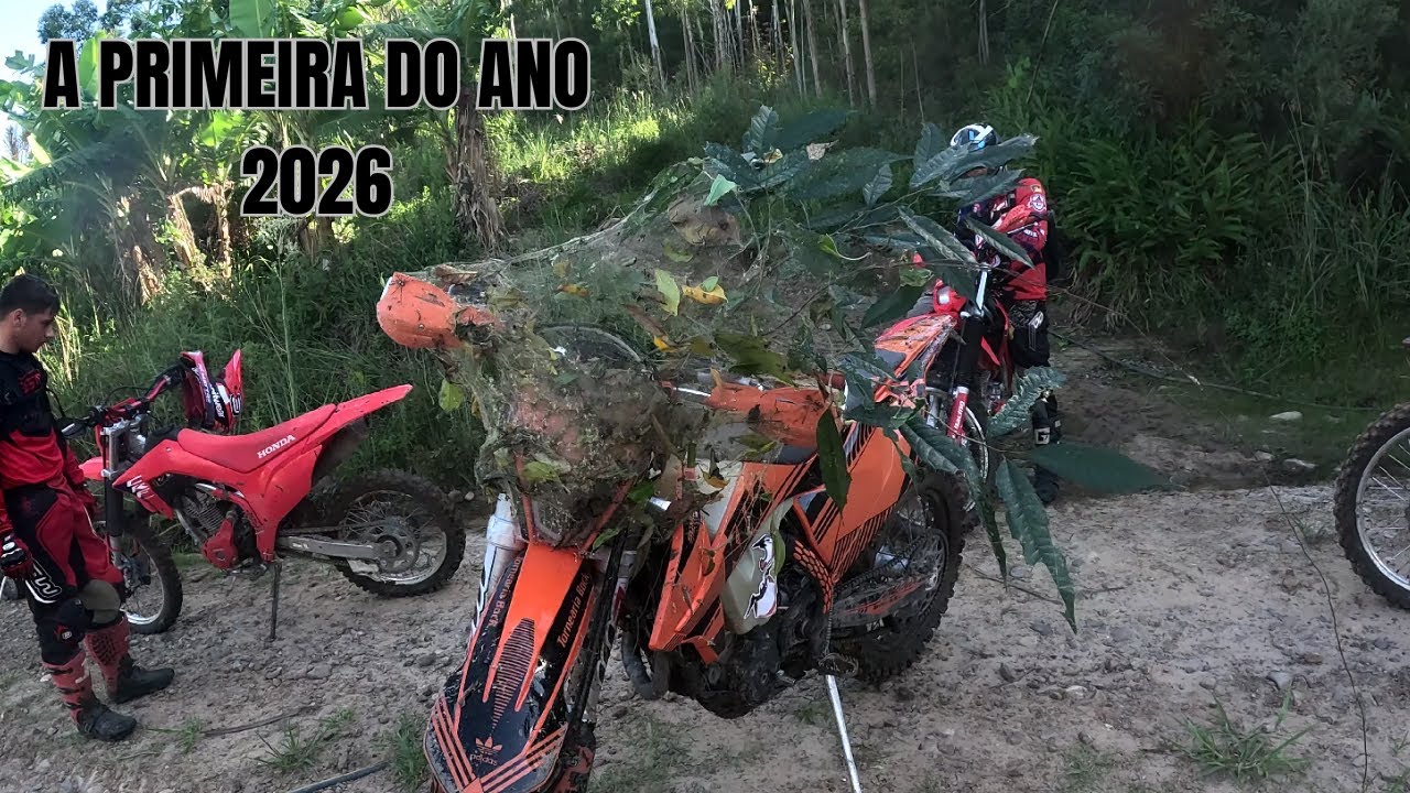 A primeira trilha do ano com muita aranha Paraíso do Sul-RS