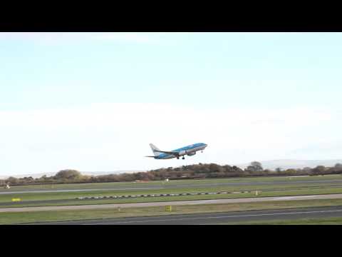 KLM departs to Amsterdam from Manchester November 16th 2015