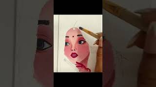 Radha Ji Painting #shorts #short #youtubeshorts