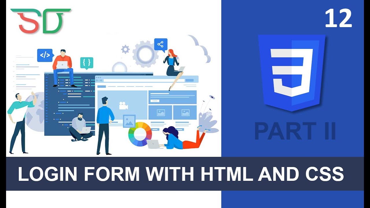 WEB DEVELOPMENT | LOGIN FORM WITH CSS | CLASS 12 | CSS | SHAN ...