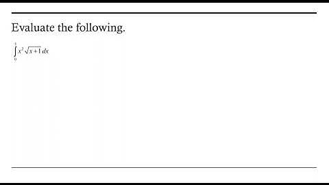 Integration by Substitution: Back Substitution