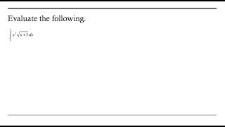 Integration by Substitution: Back Substitution