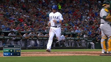 OAK@TEX: Choo laces RBI single up the middle