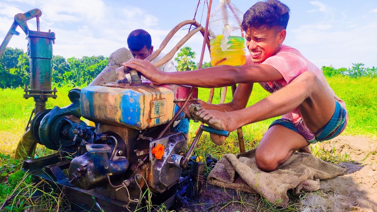 Village Small Boy New Style Antic 18 hp Kirlosker Machnie Startup By Full Process Various With Filed