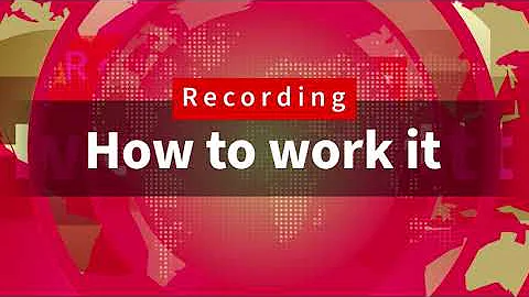 Simple tutorial on how to work a JVC camera