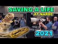 Saving someones life at narbc  arlington 2021 reptile show