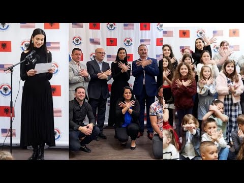 Dua Lipa at The Opening of the First Albanian Language School in Texas ??