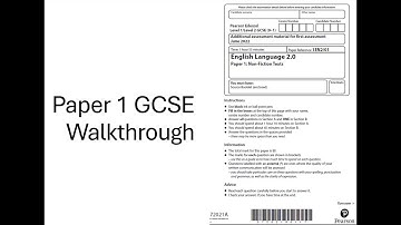 Pearson 2.0 GCSE English Language Paper 1 Walk Reading Questions
