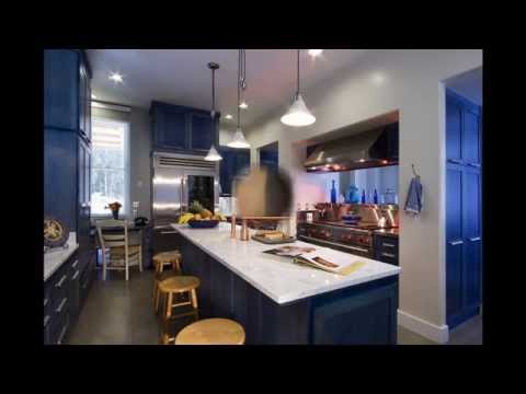 blue-kitchen-cabinets