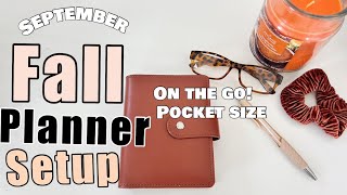 SEPTEMBER PLANNER SETUP | CUTEST FALL PLANNER FLIPTHROUGH | POCKET SIZE PLANNER