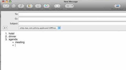 Apple Quick Tips - Lists in Mail