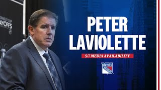 NYR vs CAR: Peter Laviolette Postgame Media Availability | May 7, 2024 screenshot 1