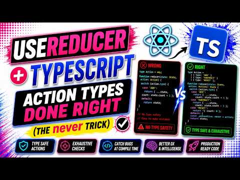 useReducer + TypeScript: Action Types Done Right (The never Trick)