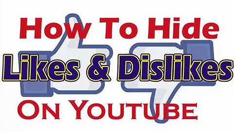 how to hide like and dislike from youtube videos