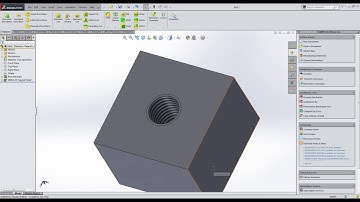 HOW TO SHOW COSMETIC THREAD HOLE in SOLIDWORKS