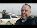 اللحظات الأولى لدخول قوات الأمن الحكومية إلى قرية قنايا بريف كوباني