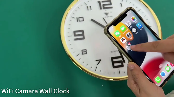 Wi-Fi wall clock spy hidden camera
