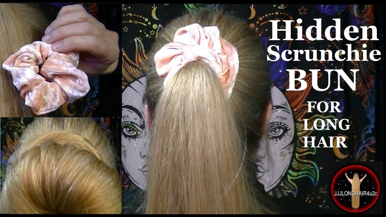 Hidden Scrunchie Bun for Long Hair✨Adds VOLUME✨