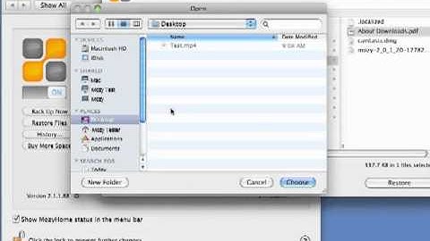 MozyHome File Restore Using Client (Mac)