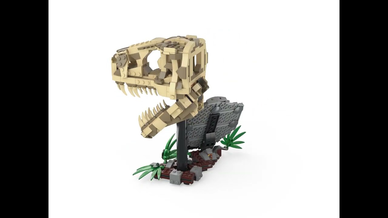 LEGO Jurassic World 76964 Dinosaur Fossils: T.Rex Skull Speed Build #l