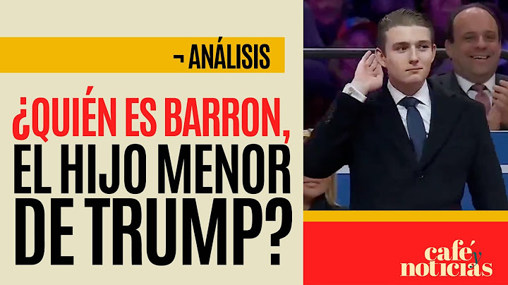 #Análisis ¬ Barron Trump fue clave para ganar el voto a favor de su padre entre los más jóvenes