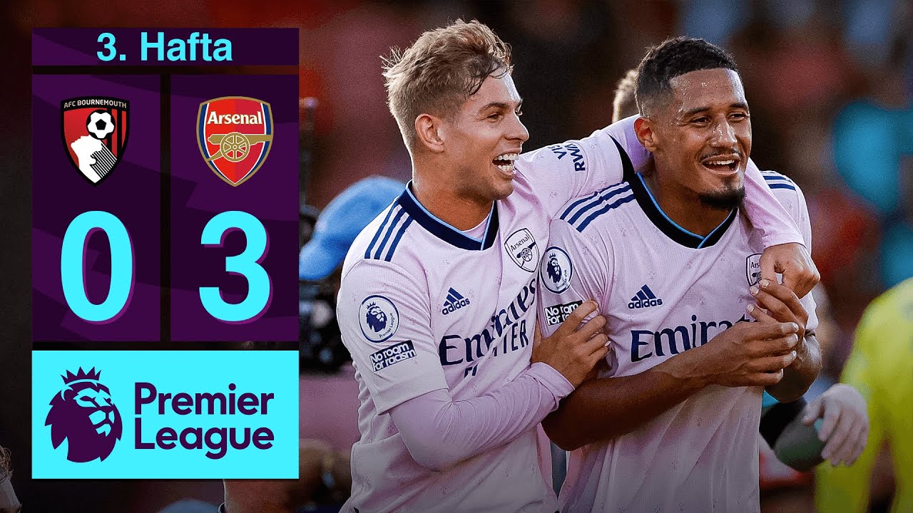 Bournemouth 0-3 Arsenal MAÇ ÖZETİ | Premier League - 2022/23