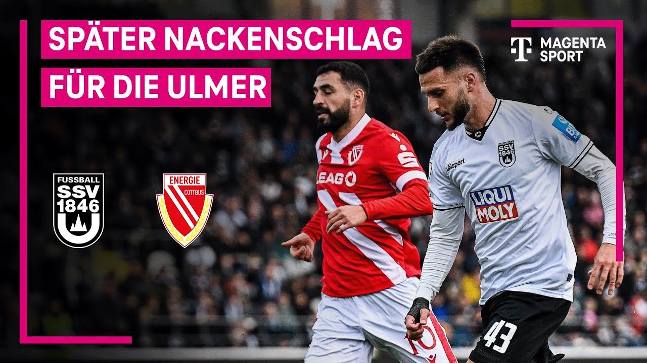SSV Ulm 1846 - FC Energie Cottbus, Highlights mit Live-Kommentar | 3. Liga | MAGENTA SPORT
