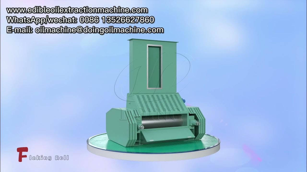 Flaking machine used for flaking soybean, peanut, sunflower seeds in