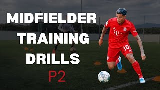 Midfielder Training Drills | How To Improve As A Midfielder P2