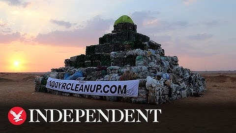 Cop27: World’s largest plastic waste pyramid unveiled ahead of climate summit