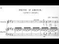 Leo Delibes - Peine d&#39;amour [with score]