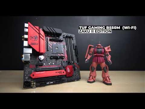 ASUS TUF GAMING B550M-ZAKU (WI-FI) AM4 AMD B550 SATA 6 ATX AMD Motherboard  (TUF GAMING B550M-ZAKU (WI-FI) - US