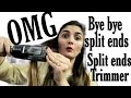 Review on split end trimmer |how to trim split ends at home ||split end trimmer || by moqadas haider